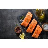 Norway Fresh Salmon Sushi Fillet Steak Skinless 2/...