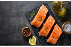 Norway Fresh Salmon Sushi Grade Without Skin Fillet Steak Portions 2/3 - Per 800Gm