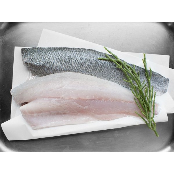 Fresh Sea Bass Fillet With Skin - Per 500gm