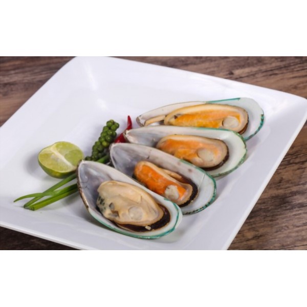 Frozen Black Half Shell Mussels China - 1Kg