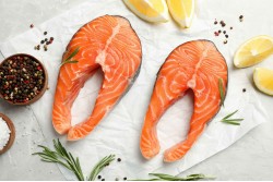 Fresh Salmon Sushi Grade Whole Steak Medium 2/3- Per 1.8Kg