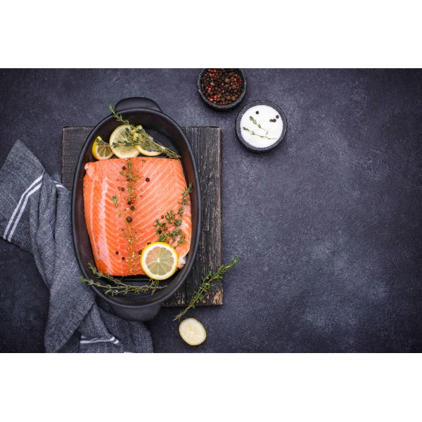 Fresh Salmon Sushi Fillet Skinless 4/5 - 1.5Kg