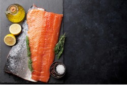 Fresh Salmon Sushi Grade Fillet With Skin  Large 4/5 - Per 1.5Kg