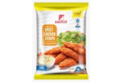 Breaded Spicy Chicken Strips Eastco - Per  750Gm