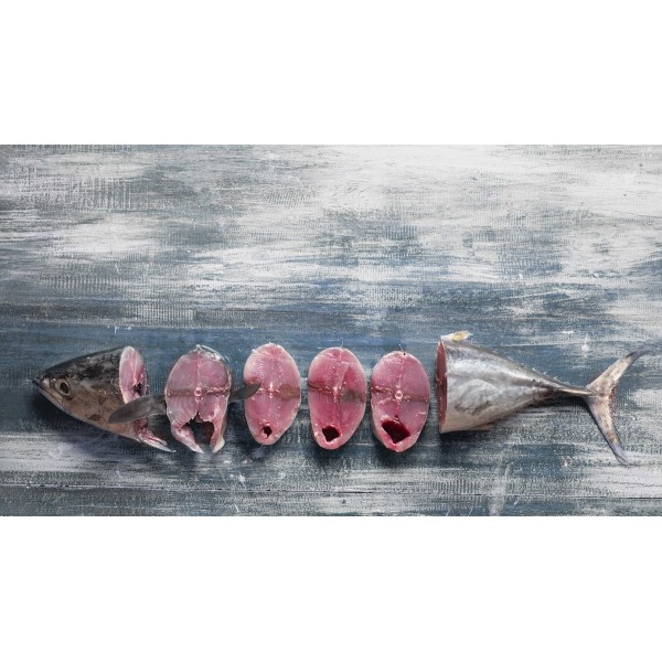 Fresh Tuna Black Whole Steaks - Per 1Kg