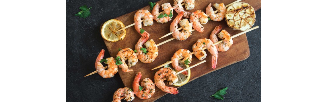 Butter Garlic Shrimps with glaze